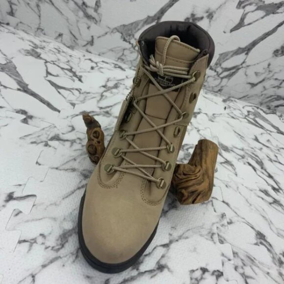 Men\'s Timberland Heritage 6 in Waterproof Field Beige Boots NWT main image 5